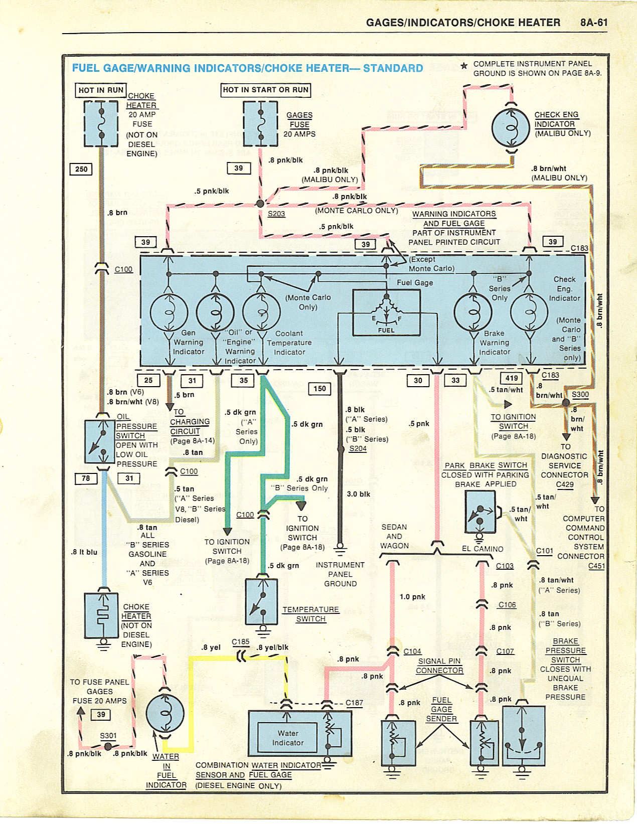 1976 El Camino Wiring Diagram