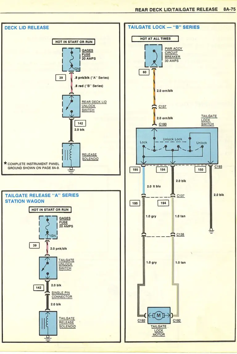 A/G BODY WIRING DIAGRAMS - MalibuRacing.com