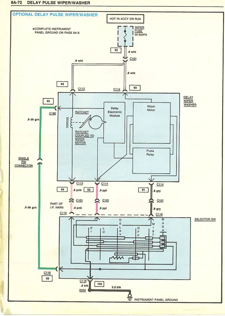 1987 Chevy Truck Wiper Delay Module